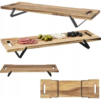 Kuchyňské prkénko Servírovací prkénko ELEVO, akátové dřevo, 55 cm na servírování jednohubek a sýrů