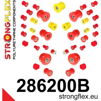 Silentblok nápravy 286200B: Strongflex Kompletní sada silentbloků pro zavěšení 33mm 21mm 2 x 281964