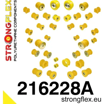Silentblok nápravy 216228A: Strongflex Kompletní sada silentbloků pro zavěšení varianta SPORT 30mm 21mm 211848 50mm 34mm 40,5mm