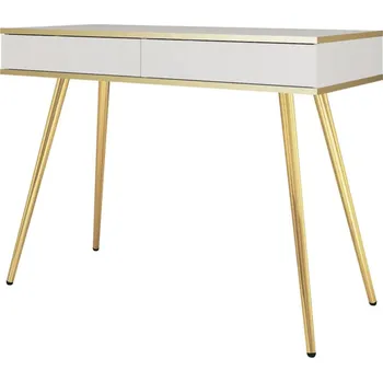 Toaletní stolek Toaletní stolek T102 bílý, zlaté nohy Oro
