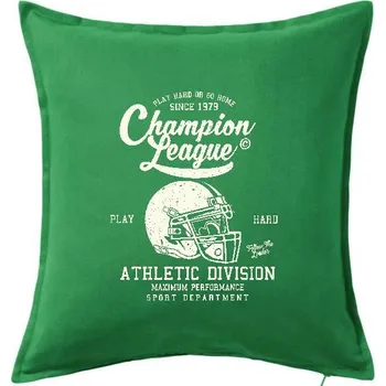 Polštář Champion League - Polštář 50x50 - 50x50 - Pouze potah ( Středně zelená )