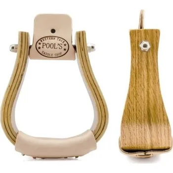 Westernové třmeny POOLS Wood Wide Tread