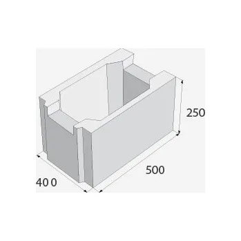 zdivo Ztracené bednění BD-40 PB 400x500x250 (30ks/pal) - kamionový odběr 24t