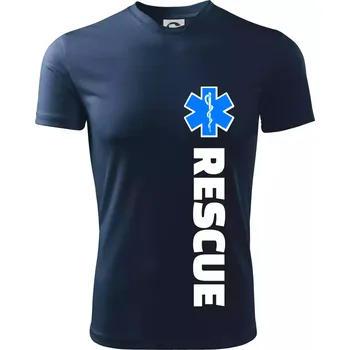 Chlapecké tričko Rescue - pro záchranáře - Dětské triko sportovní (dresovina) - 122 cm/6 let ( Námořní modrá (velmi tmavá - téměř černá) )