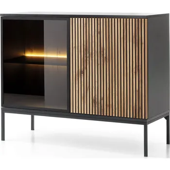 Komoda Komoda K104 1 pkt Led Sento černý / dub wotan