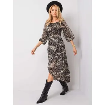 Dámské šaty Dámské šaty Ines OCH BELLA černo-béžové