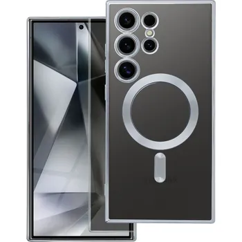 Pouzdro na mobilní telefon Pouzdro ELECTRO MAG COVER kompatibilní s MagSafe pro SAMSUNG A56 stříbrné
