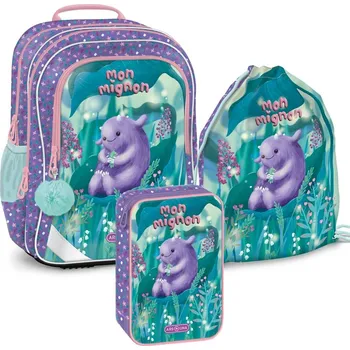 Školní batoh Ars una Školní aktovka Mon Mignon Ergofit, 3dílný set