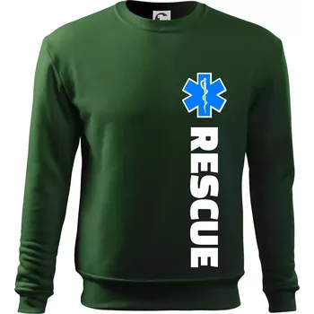 Pánská mikina Rescue - pro záchranáře - Mikina Essential pánská - M ( Lahvově zelená )