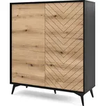 Komoda KD104 evoke dub / černá Diamond
