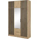 Skříň 3D se zrcadlem a antresolí artisan Nelly