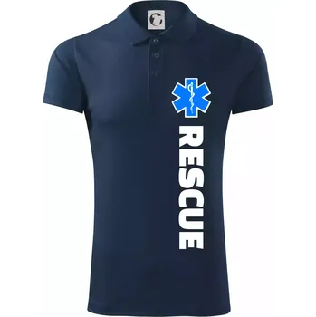 Pánská košile Rescue - pro záchranáře - Polokošile Victory sportovní (dresovina) - S ( Námořní modrá (velmi tmavá - téměř černá) )