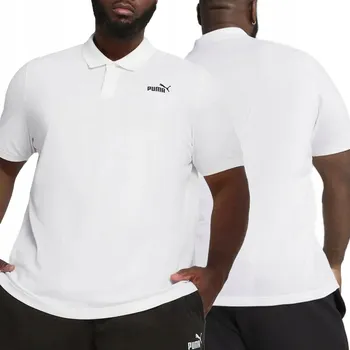 Pánské tričko Pánské klasické bílé polokošile Puma 851759 02 5XL
