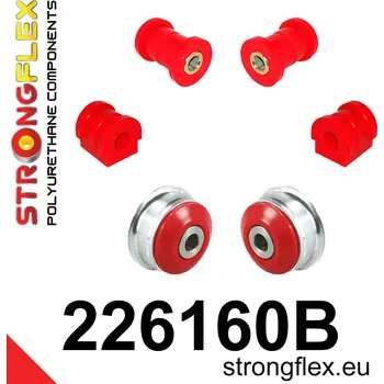 Silentblok nápravy 226160B: Strongflex Sada silentbloků předního zavěšení 17mm