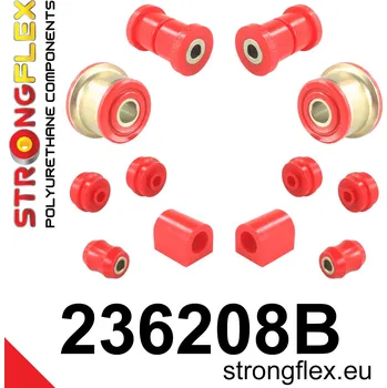 Silentblok nápravy 236208B: Strongflex Sada silentbloků předního zavěšení 19mm 231977