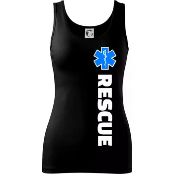 Dámské tričko Rescue - pro záchranáře - Dámské tílko - XL ( Černá )
