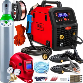 Svářečka INVERTOROVÁ SVÁŘEČKA IDEAL MIG 221 SYNERGIE MAG MMA TIG 200A 230V ALU 3V1