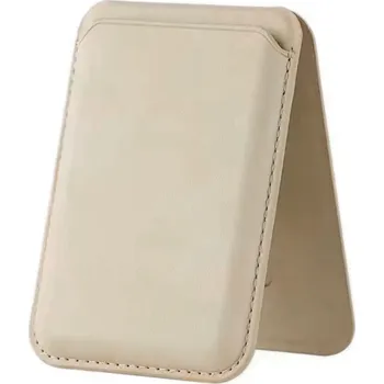 MagSafe magnetická kožená peněženka se stojánkem Barva: Béžová