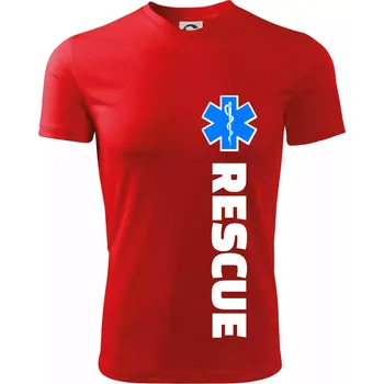 Rescue - pro záchranáře - Dětské triko sportovní (dresovina) - 158 cm/12 let ( Červená )