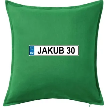Polštář SPZ Jakub 30 - Polštář 50x50 - 50x50 - Včetně výplně ( Středně zelená )