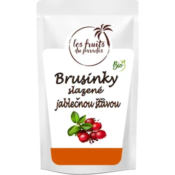Sušené ovoce Brusinky (klikva) slazené jablečnou šťávou 500 g Les Fruits du Paradis