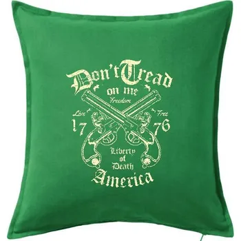 Polštář Liberty Of Death - Polštář 50x50 - 50x50 - Včetně výplně ( Středně zelená )