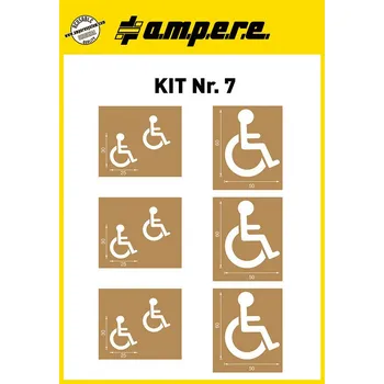 Barva ve spreji Šablony KIT č. 7, 6 šablon