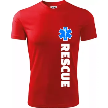 Pánské tričko Rescue - pro záchranáře - Pánské triko Fantasy sportovní (dresovina) - M ( Červená )