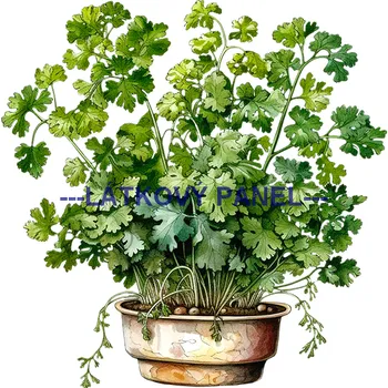 Látkový panel - Bylinky - BY-05 Velikost: 15x15cm, Materiál: Kočárkovina