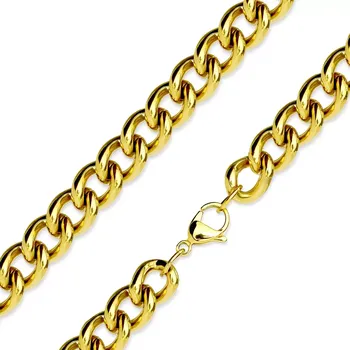 Řetízek Řetízek z 316L oceli - zatočená kulatá očka zlaté barvy, 10 mm - Délka: 730 mm