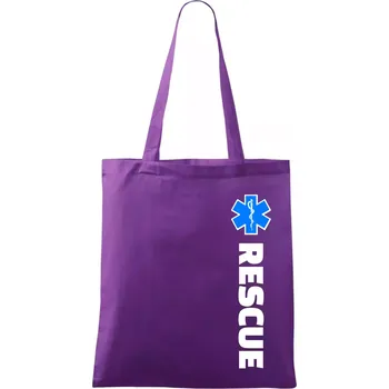 Nákupní taška Rescue - pro záchranáře - Taška bavlněná - 42 x 38 cm ( Fialová )