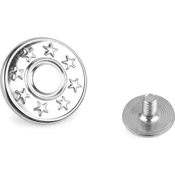 Knoflík Kovový knoflík / riflový šroubovací velikost 26"