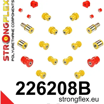 Silentblok nápravy 226208B: Strongflex Sada silentbloků zadního zavěšení 17mm 221761