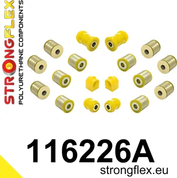 Silentblok nápravy 116226A: Strongflex Sada silentbloků zadního zavěšení varianta SPORT 13mm