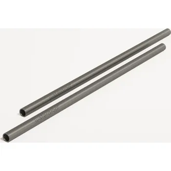 Waterdrop Nerezová brčka | Udržitelné slámky z nerezové ocele, antracitová matná 2 ks