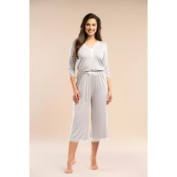 Pánské pyžamo Belle Reverie The Promise MK 37 3/4 S-XL pyžamo stříbro M