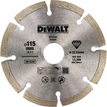 Řezný kotouč Dewalt DT3701-QZ diamantový řezný kotouč 115 segmentovaný ECO, 18 V