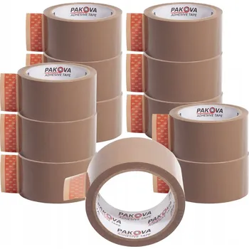 Lepicí páska Balicí páska Pakova hnědá šířka 48 mm délka 45 m 12 ks