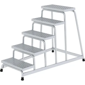 Schůdek Schůdky z hliníku, pětistupňové, protiskluzový povrch R 13