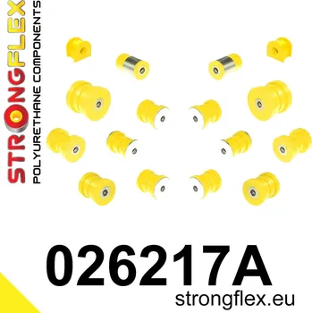 Silentblok nápravy 026217A: Strongflex Sada silentbloků zadního zavěšení varianta SPORT 12mm