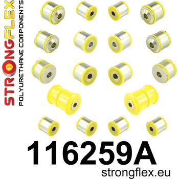 Silentblok nápravy 116259A: Strongflex Sada silentbloků zadního zavěšení varianta SPORT