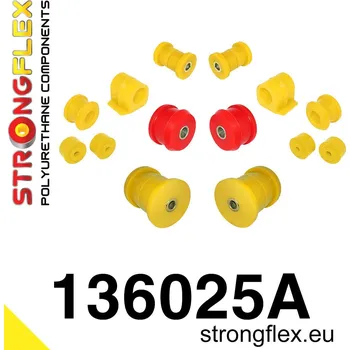 Silentblok nápravy 136025A: Strongflex Kompletní sada silentbloků pro zavěšení varianta SPORT 20mm 18mm 131960 - 49mm