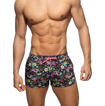 Pánské plavky Plavky Addicted ADS347 Play Rainbow Swim Shorts černé L, pánské plavky