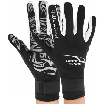 Rukavice NEOPRENOVÉ RUKAVICE NA POTÁPĚNÍ 2mm ČERNÉ M