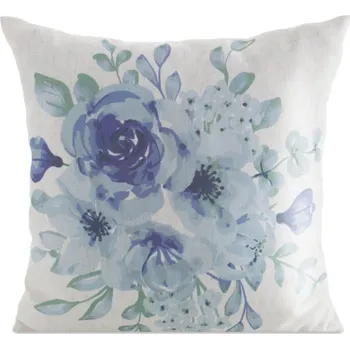 Povlečení Povlak na polštář LEN 45 bílý / modrý