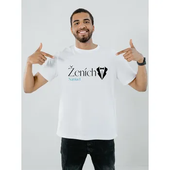Pánské tričko Tričko pro ženicha VSB se jménem, VELIKOST L
