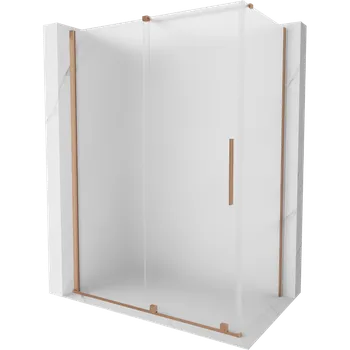 Mexen Velar posuvná sprchová kabina 140 x 80 cm, matné sklo, kartáčovaná měď - 871-140-080-31-65 Sprchové kouty