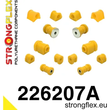 Silentblok nápravy 226207A: Strongflex Sada silentbloků předního zavěšení a zadního nosníku varianta SPORT 17mm 17mm 23mm 20mm