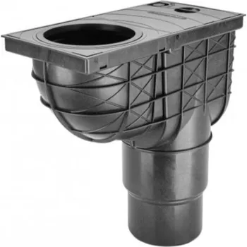 kanalizace Kanalizační vpusť přímá černá KV AGV4 125/110 IČ (GAJGR,lapač splavenin)