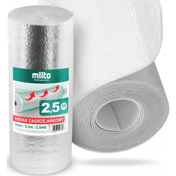 Radiátor Zástěna za radiátor Millto 2500 x 500 x 3 mm